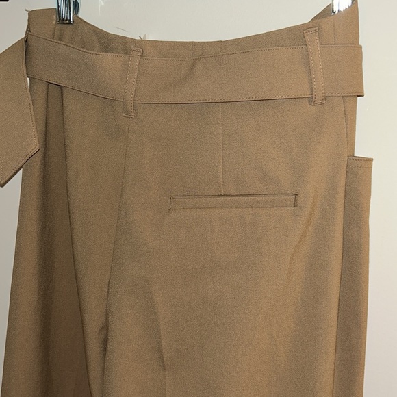 BNWT ZARA TAN BELTED PANTS/ S❤️ - Picture 7 of 8